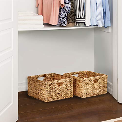 Storage Basket Bin Foldable Handwoven Water Hyacinth