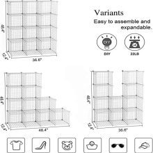 Transform Your Space with C&AHOME Wire Cube Storage Organizer – Ideal for Decluttering Your Living Room, Bedroom, or Office