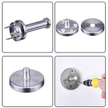 EBOOT 6 Pieces Stainless Steel Wall-Mount Robe Hook
