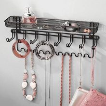 mDesign Closet Wall Mount Males's Accessory Storage Organizer