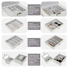 Homde Jewelry Box for Women Girls with Small Travel Case