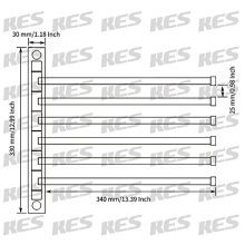 KES Swing Out Towel Bar SUS Stainless Steel, 6-Bar