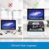 Mesh Metal Monitor Stand Riser with Drawer