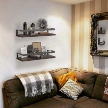 LYNNC 3 in 1 Rustic Floating Shelves, Decorative Storage Shelves