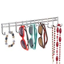 mDesign Closet Wall Mount Metal Accessory Organizer
