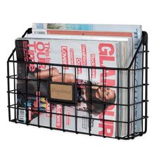 Wide Magazine Rack Metal Wire