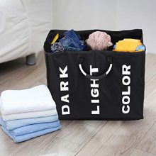 esonmus Laundry Bag Collapsable 3-Section Storage Bag