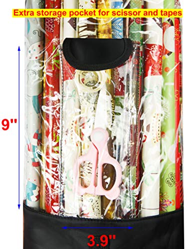 Freegrace Gift Wrap Organizer | Wrapping Paper Rolls Storage Bag