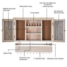 X-cosrack Rustic Hanging Jewelry Organizer