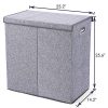 Laundry Sorter with Removable Liners and Magnetic Lid