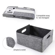 WELAXY storage baskets Felt Foldable Drawer Organizer