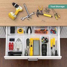 Kootek 16 Pcs Desk Drawer Organizer Set 5-Size Bathroom Drawer