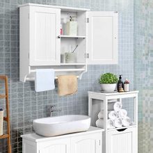 Wall Storage Cabinet Cupboard with Double Doors