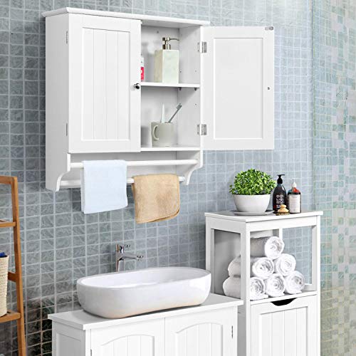 Wall Storage Cabinet Cupboard with Double Doors
