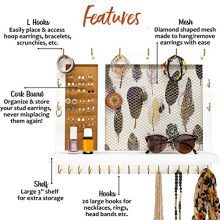 Klesis Shoppe Large Wall Mounted Jewelry Organizer