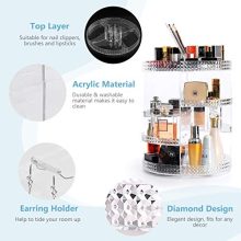 Adjustable Makeup Storage Makeup Organizer 360-Degree Rotating