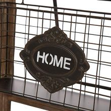 Glitzhome Magazine Rack 3 Tier Magazine Rack with 4 Baskets