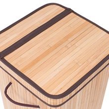 BIRDROCK HOME Square Laundry Hamper with Lid and Cloth Liner