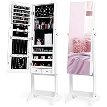 Nicetree Jewelry Cabinet with Full-Length Mirror