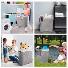 DYD Laundry Baskets with Handles Collapsible Linen Hampers