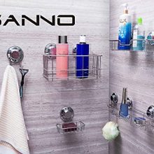 SANNO Bathroom Shower Caddy Bath Shelf Storage Combo Organizer
