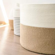 INDRESSME XXXLarge Jute Rope Basket