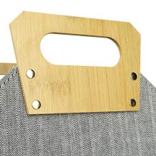 Chic Tweed Fabric Magazine Rack Storage Basket