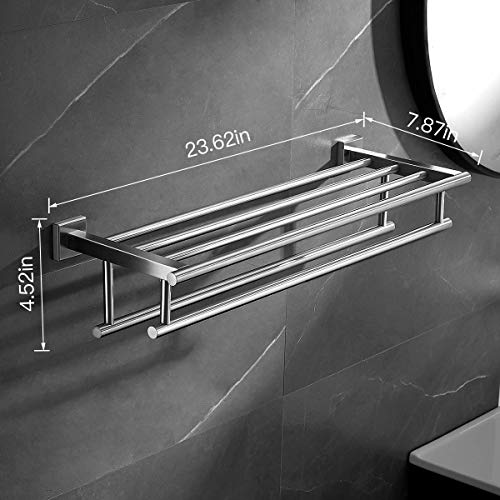 VOLPONE Towel Rack with Double Towel Bar 23.6 in