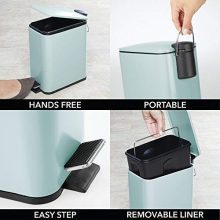 5 Liter Rectangular Small Steel Step Trash