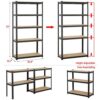 Premium 5-Shelf Garage Shelving Unit - Maximize Your Space! 🛠️
