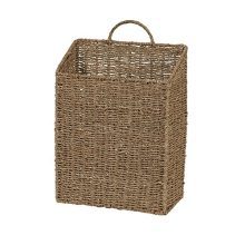 Household Essentials Seagrass Wall Basket Set, 2 Piece