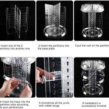 Makeup Organizer—360 Degree Rotating Transparent Cosmetic Organizer