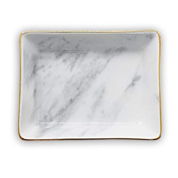 Marble Ceramic Jewelry Tray Ring Dish Holder