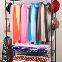 Rolling Free Standing Closet with Lockable Wheels