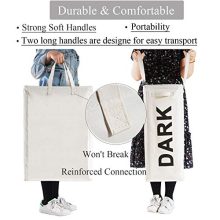 Slim Laundry Hamper Bag Waterproof Large Thin Foldable Dirty Clothes Storage