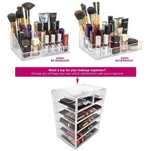Sorbus Cosmetics Makeup and Jewelry Big Storage Case Display