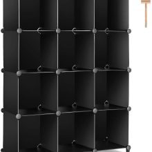 Organizer for Bedroom Book Shelf 12-Cube