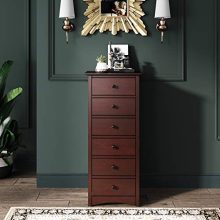 VASAGLE Narrow Chest of Drawers, Classic Tall Dresser