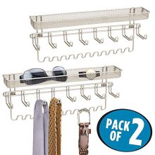 Wall Mount Men's Accessory Storage Organizer Rack