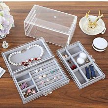 Acrylic Jewelry Box With 3 Drawers For Vanity Dresser