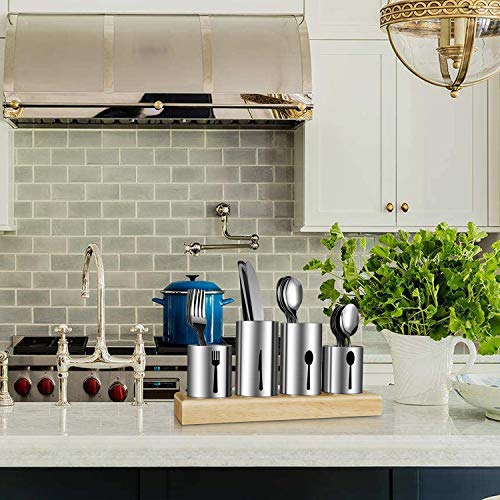 Silverware Holder,HabiLife Utensil Holder