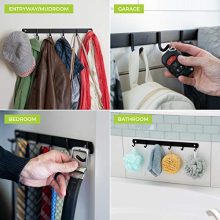 Hooks N Holders Matte Black 12 Wall Hooks Heavy Duty Wall Hanger