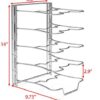 Pan and Pot Lid Organizer Rack Holder