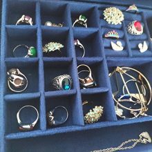 💙 Elegant 2-Layer Jewelry Organizer with Lock: Perfect for Necklaces, Rings & Earrings