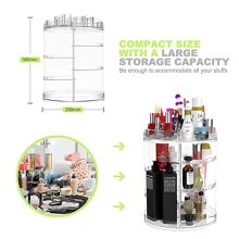 360-Degree Rotating Adjustable Makeup Organizer