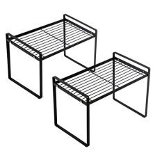 Shantton 2 Pack Kitchen Cabinet Shelf Counter Organizer Rack