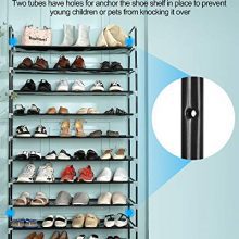 QooWare 10 Tiers Shoe Rack - Fit Up to 50 Pairs