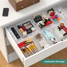 Kootek 16 Pcs Desk Drawer Organizer Set 5-Size Bathroom Drawer