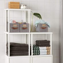Foldable Fabric Storage Baskets Set of 3 – Large Organizing Containers with Labels for Closet, Bedroom & Office