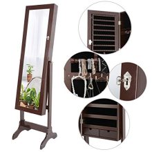 ZenStyle Mirror Jewelry Cabinet Armoire, Full Length Mirror